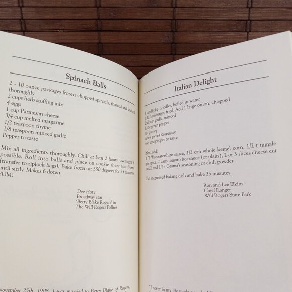 Will Rogers Cookbook Revised Edition Editor Donna Raymond Hardcover 1992 - Picture 7 of 10